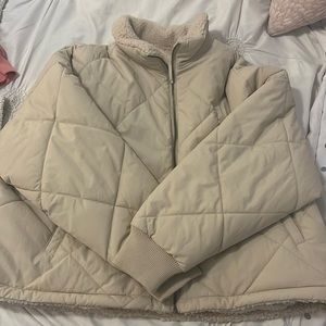 american eagle reversible puffer jacket (can wear it 2 ways)